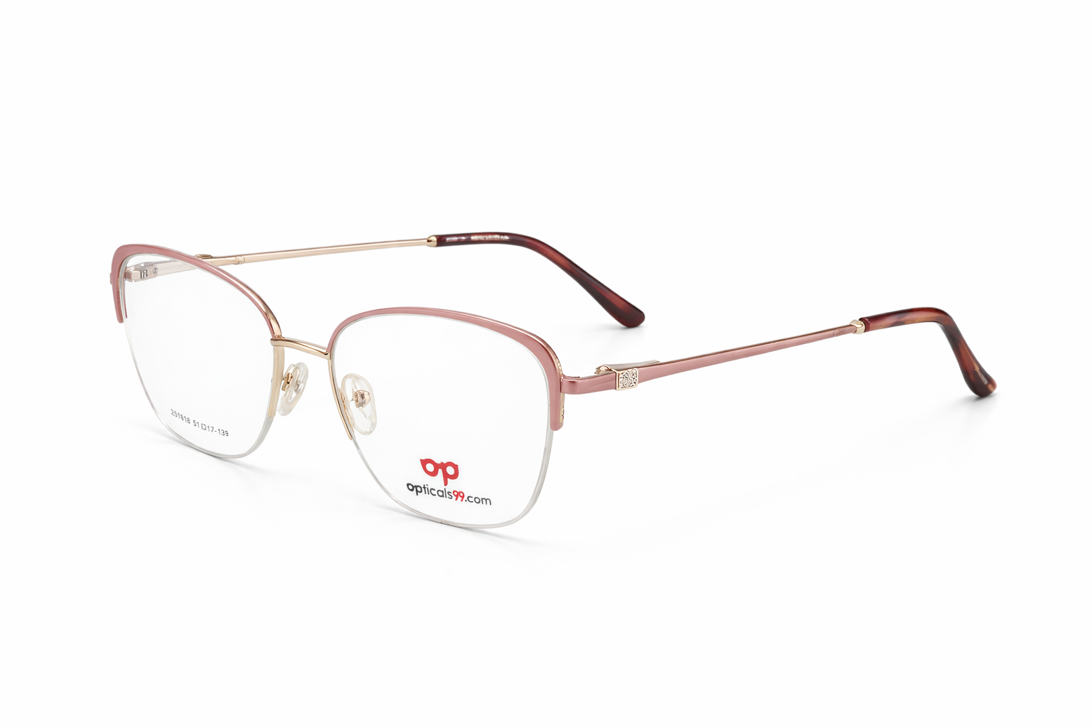 Opticals99 Women Metal Pink Cat Eye view 2