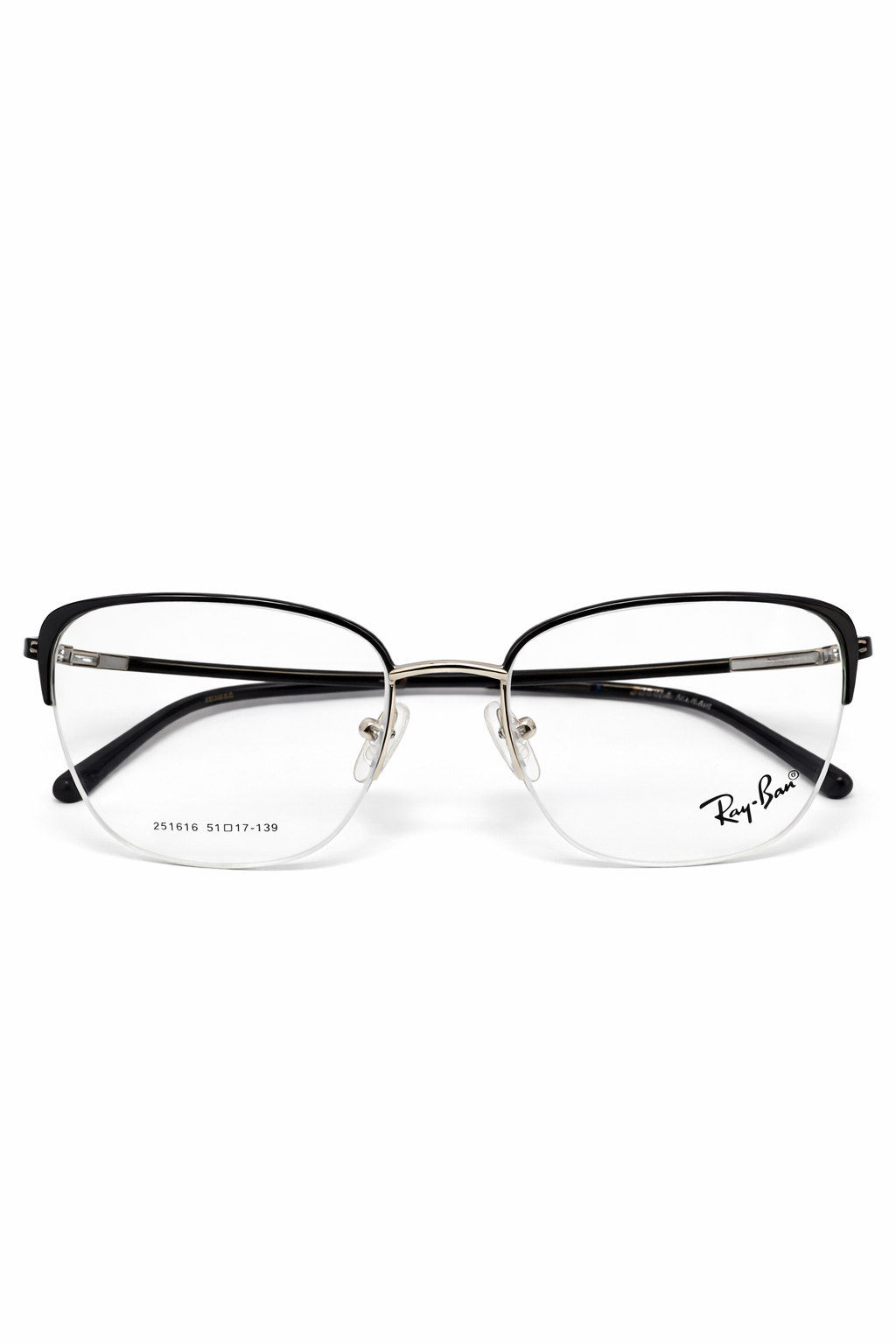 Metal Cateye Half-Rim Premium Eyeglasses For Women