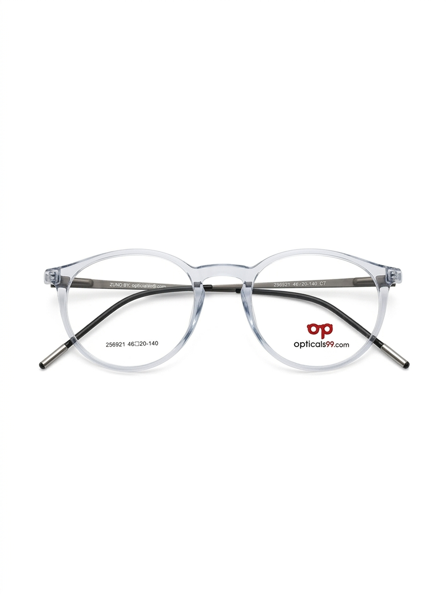 Opticals99 Zuno Round Transparent Frame For Men & Women