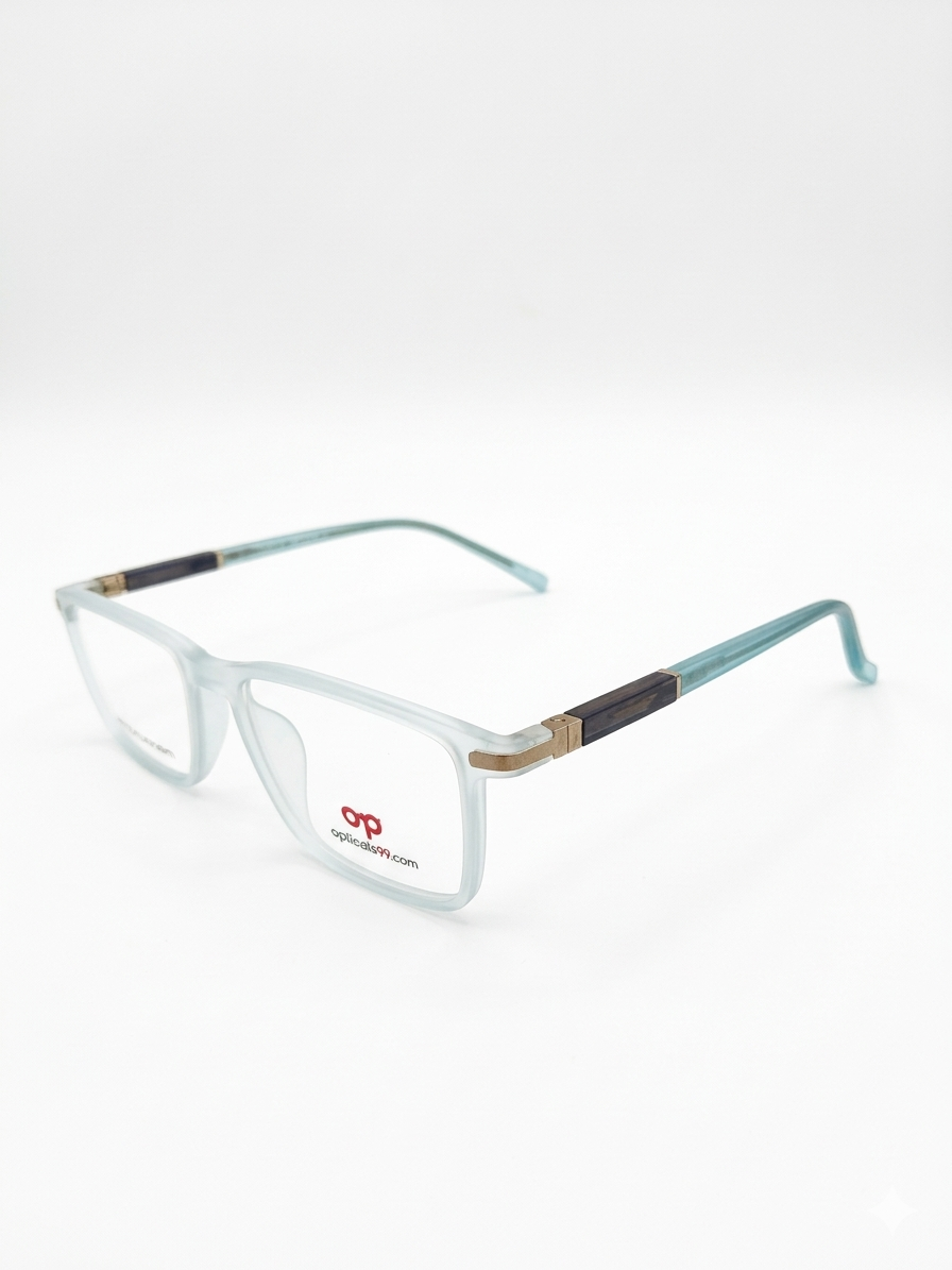 Opticals99 Light Blue Matte Eyeglasses view 2
