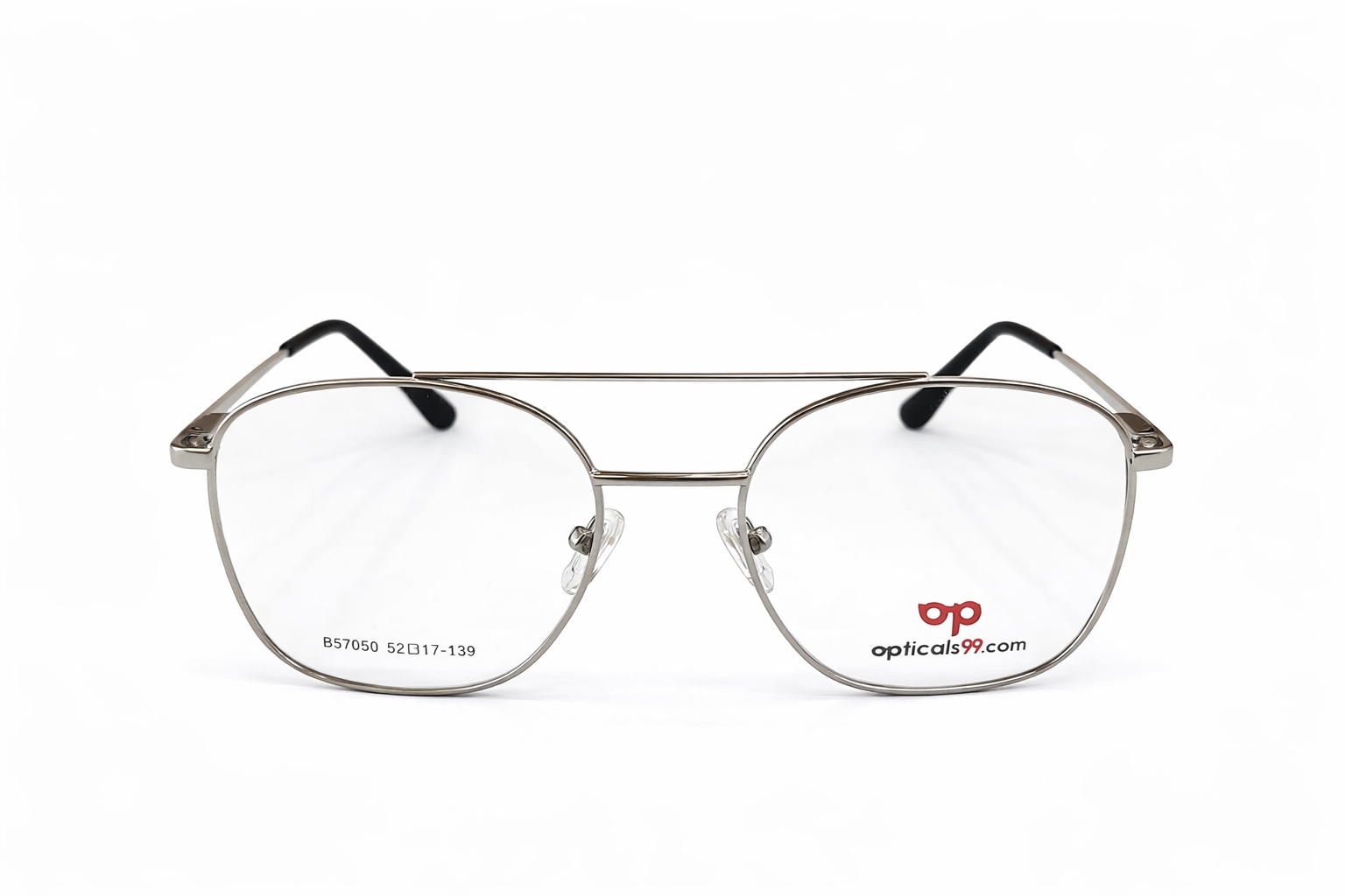 Opticals99 Silver Metal Eyeglasses For Men