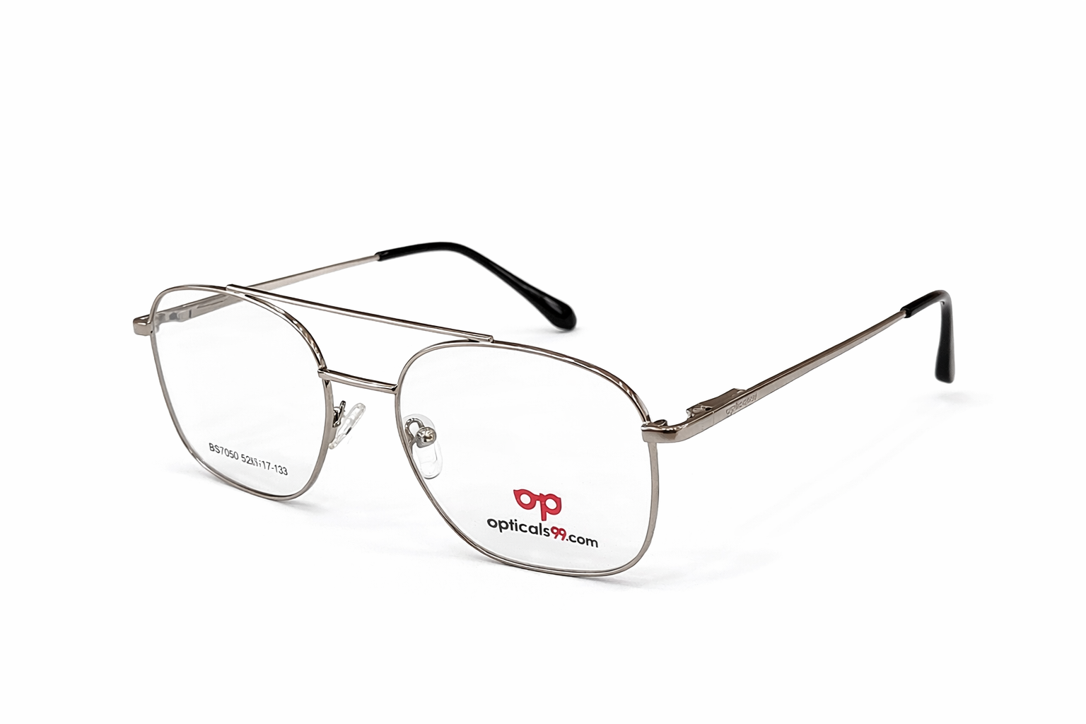 Opticals99 Silver Metal Eyeglasses For Men view 2