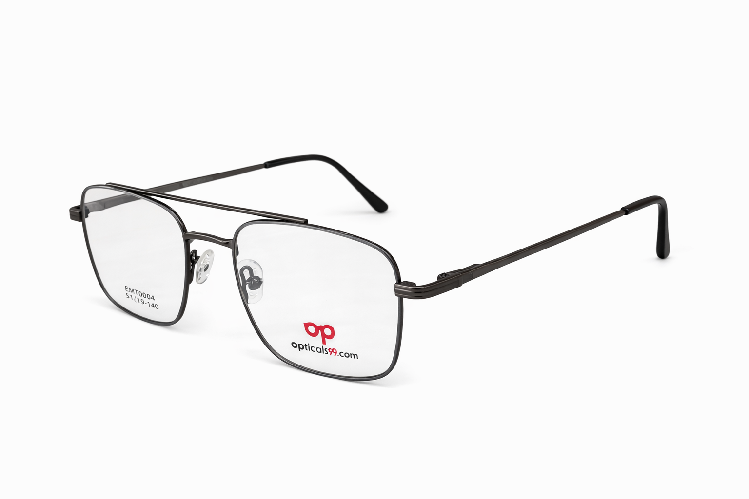 Opticals99 Metal Gray Eyeglasses view 2