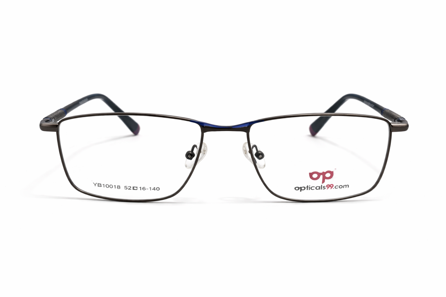 Opticals99 Sleek Gun Metal Eyeglasses