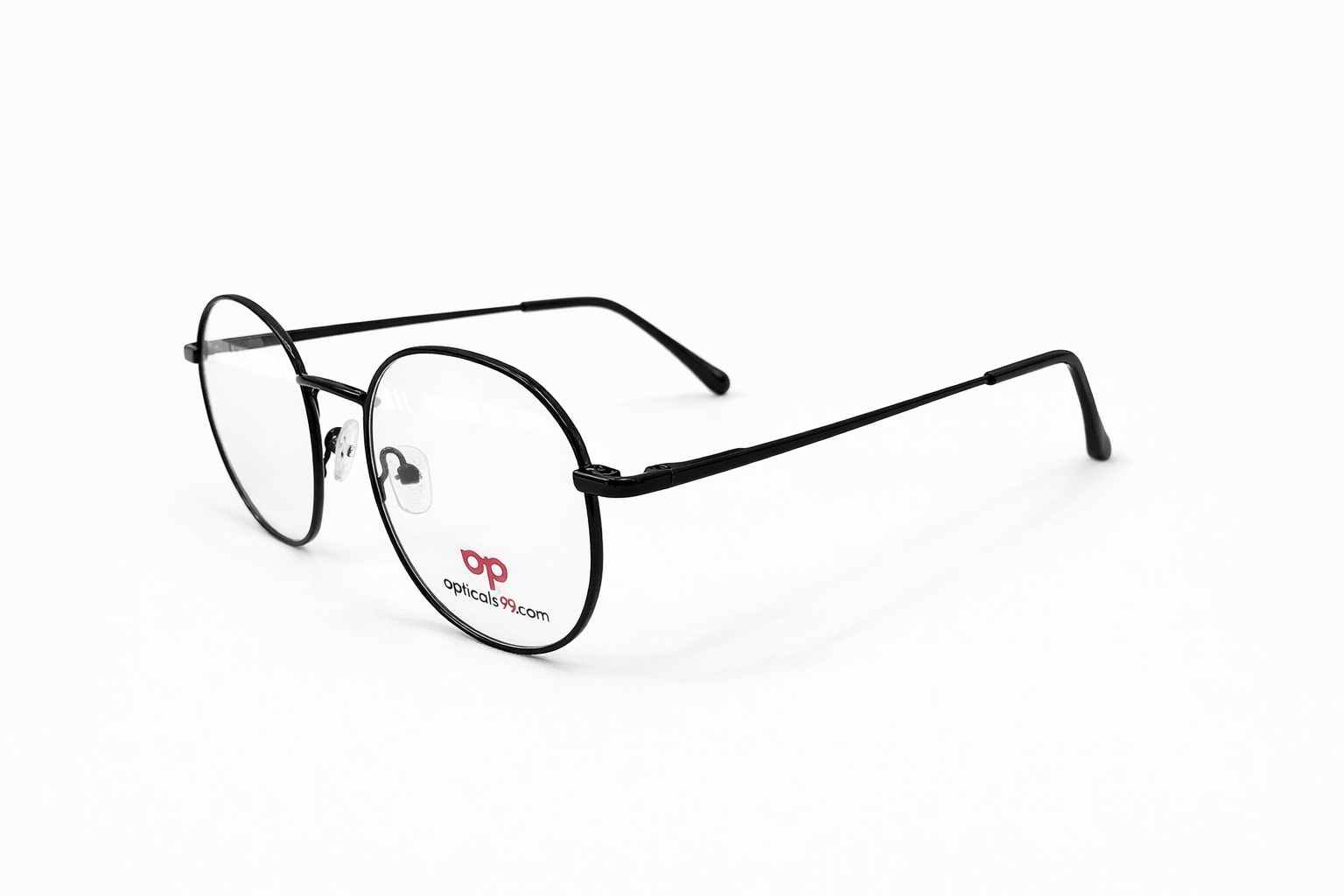 Opticals99 Metal Round Black Eyeglasses view 2