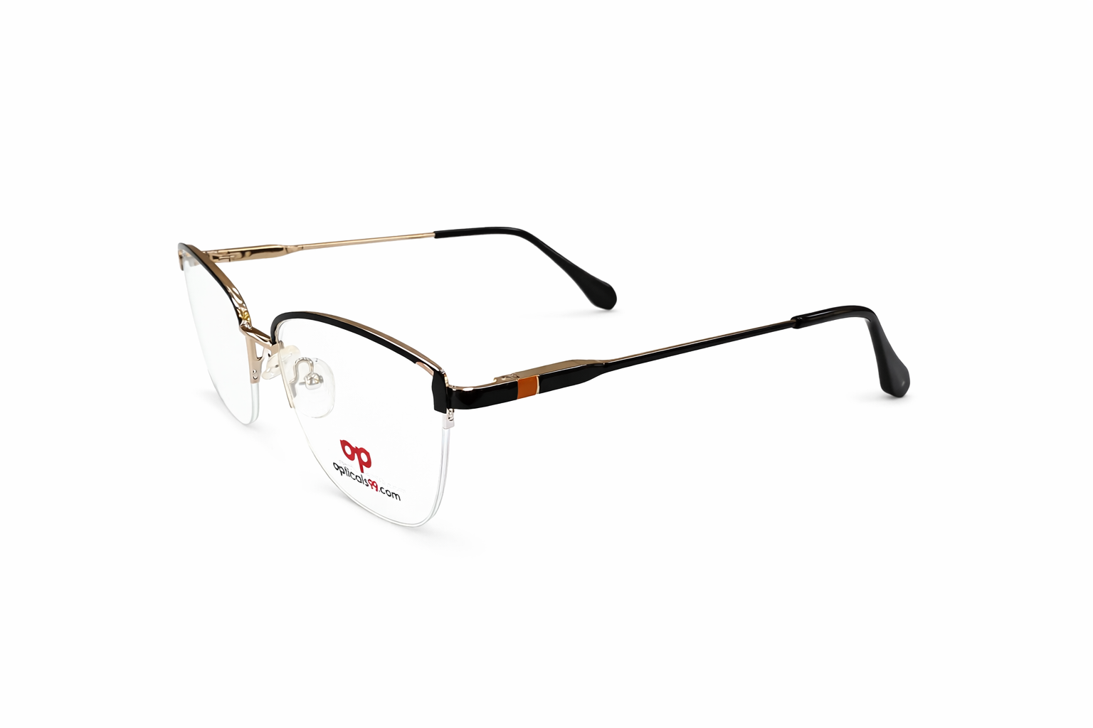 Opticals99 Metal Cateye Halfrim Eyeglasses For Women view 2