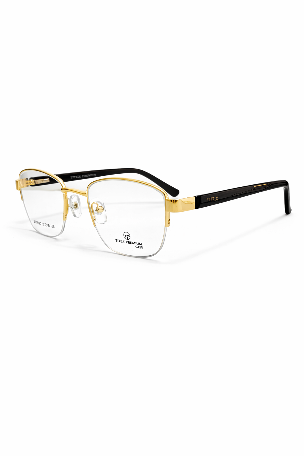 Metal Cateye Halfrim EyeGlasses For Women view 2