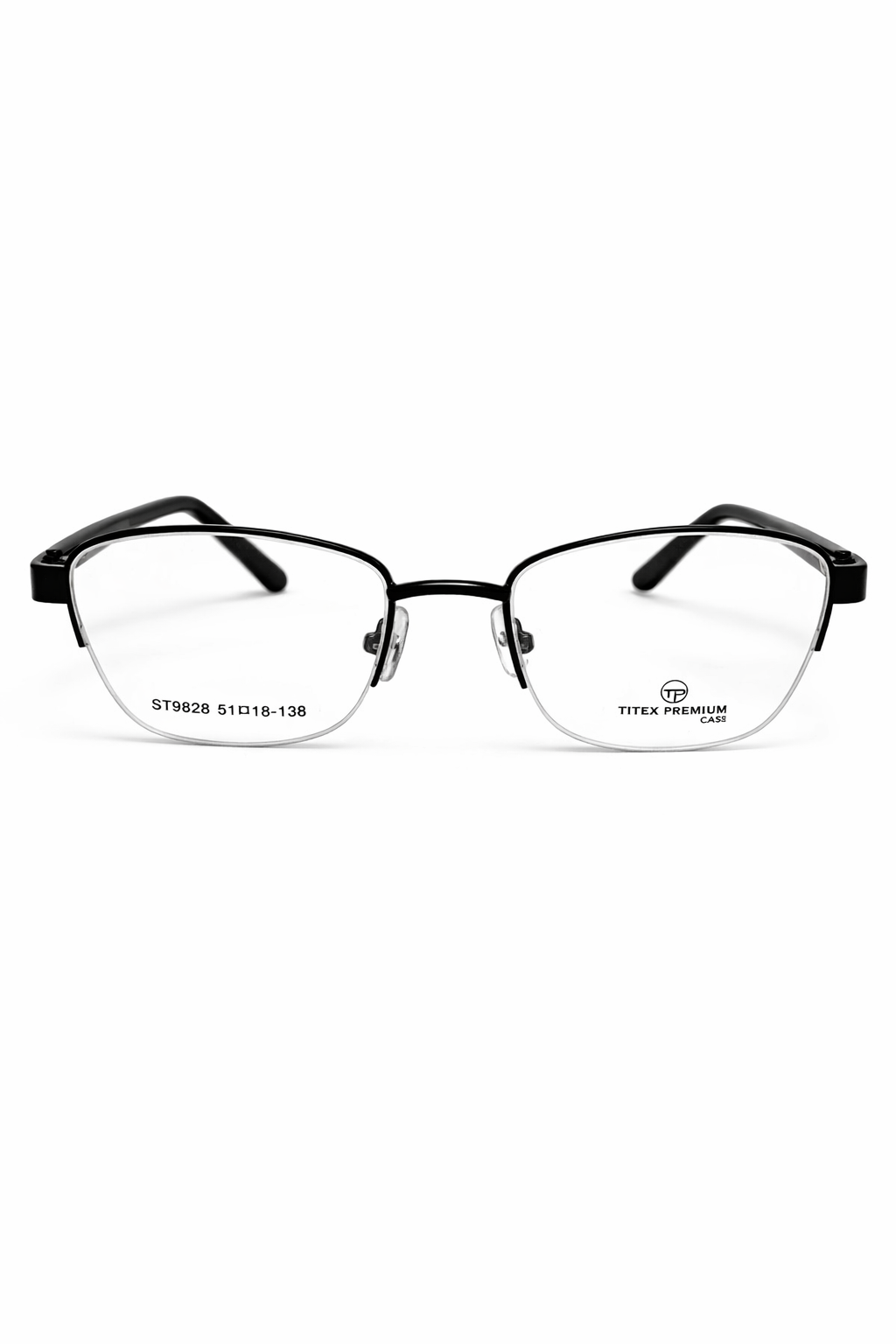 Metal Cateye Halfrim EyeGlasses For Women