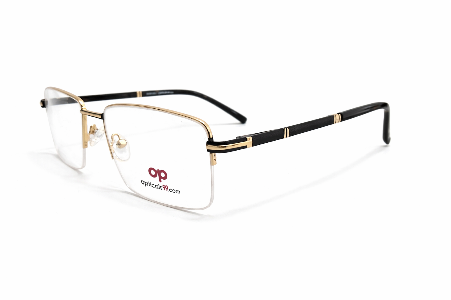 Gold Trim Rimless view 2